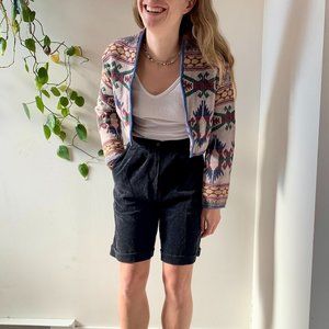 Vintage Flashback Cropped Jacket